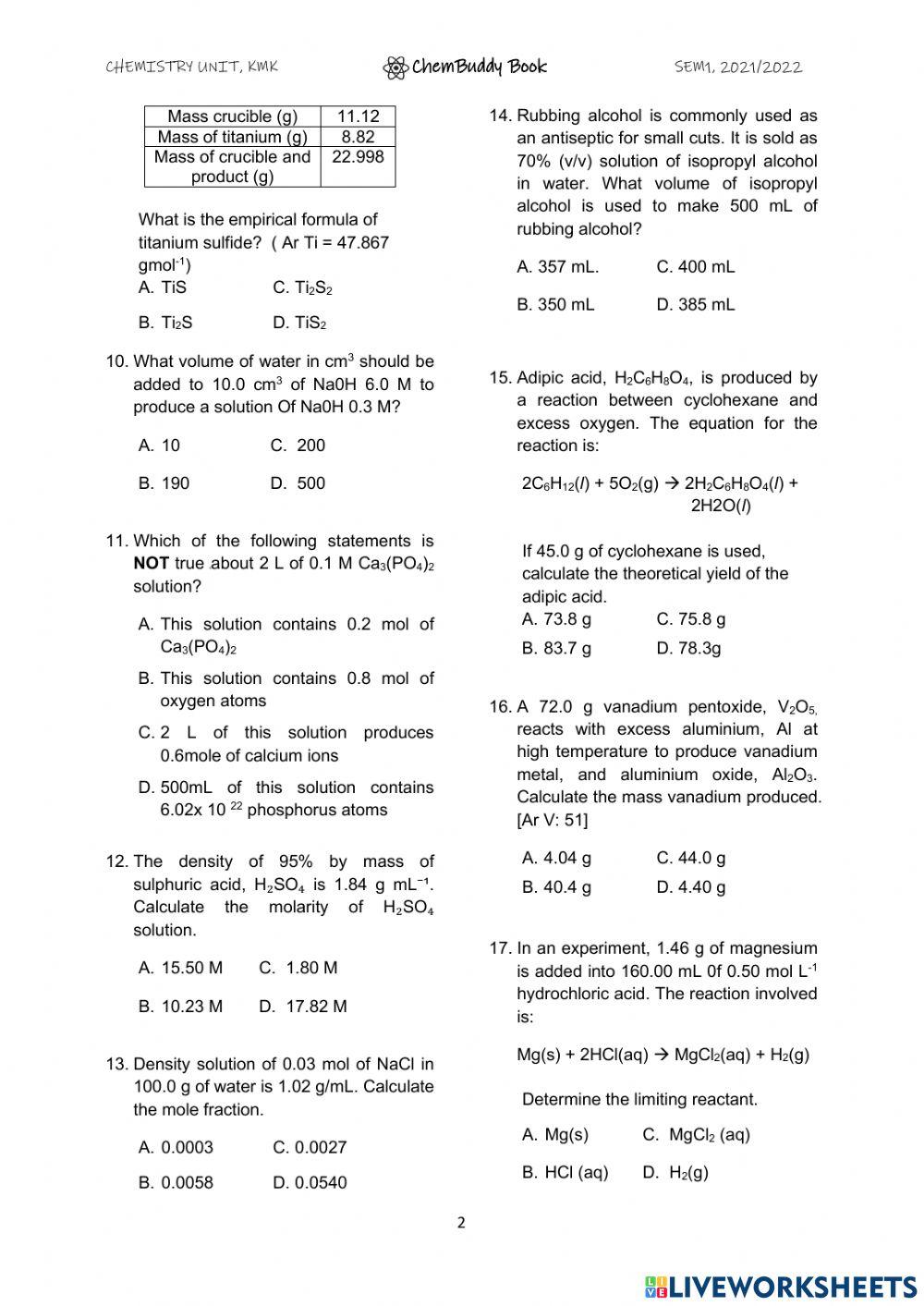 Chembuddy Matter page 2