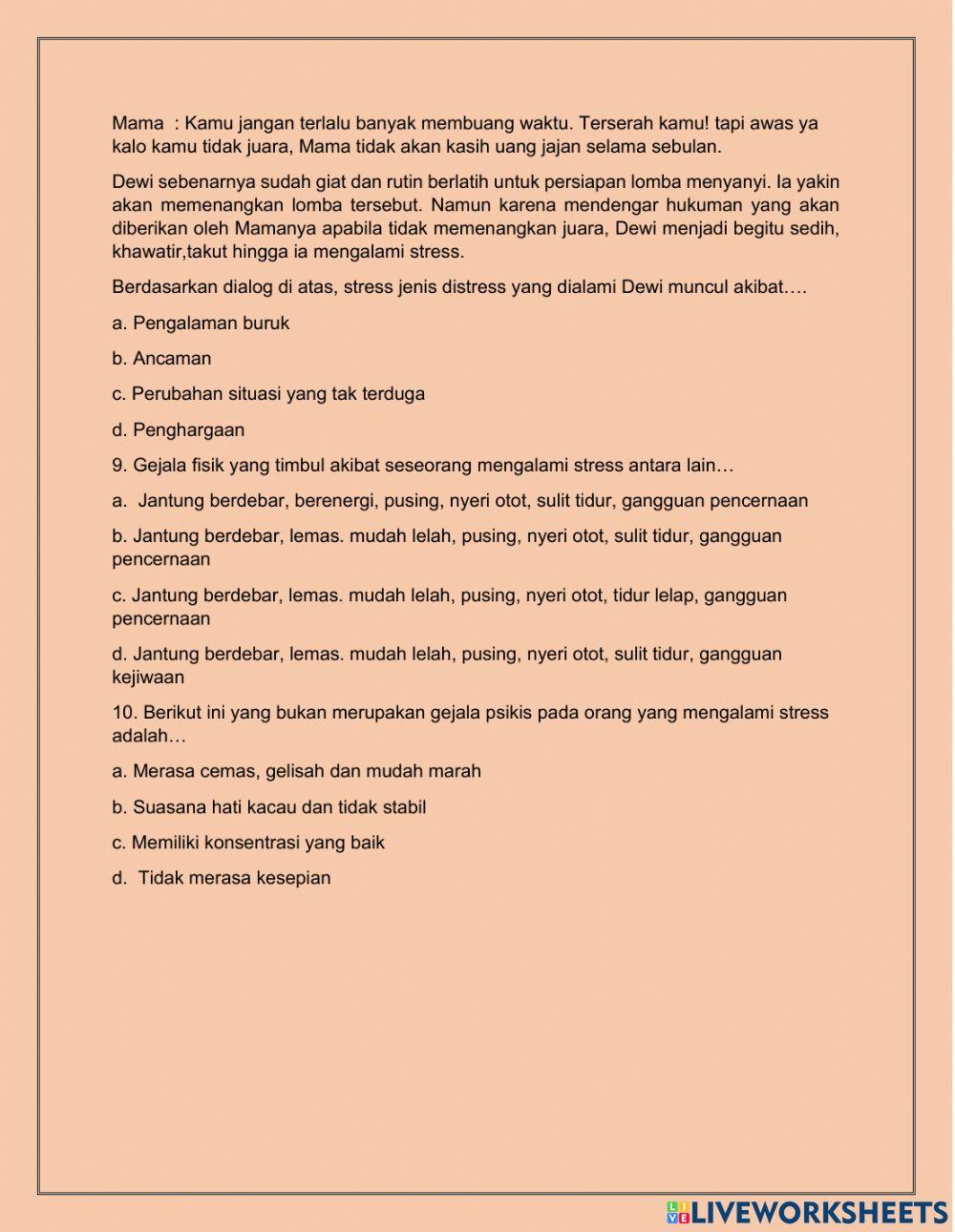 Lembar evaluasi bimbingan konseling