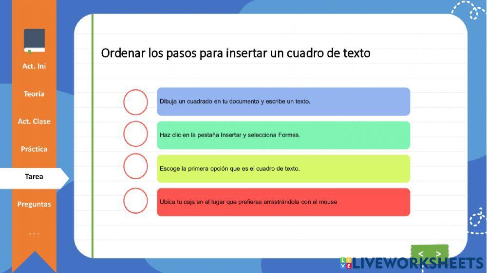 Letra Capital, Resaltar Texto y Cuadro de Texto