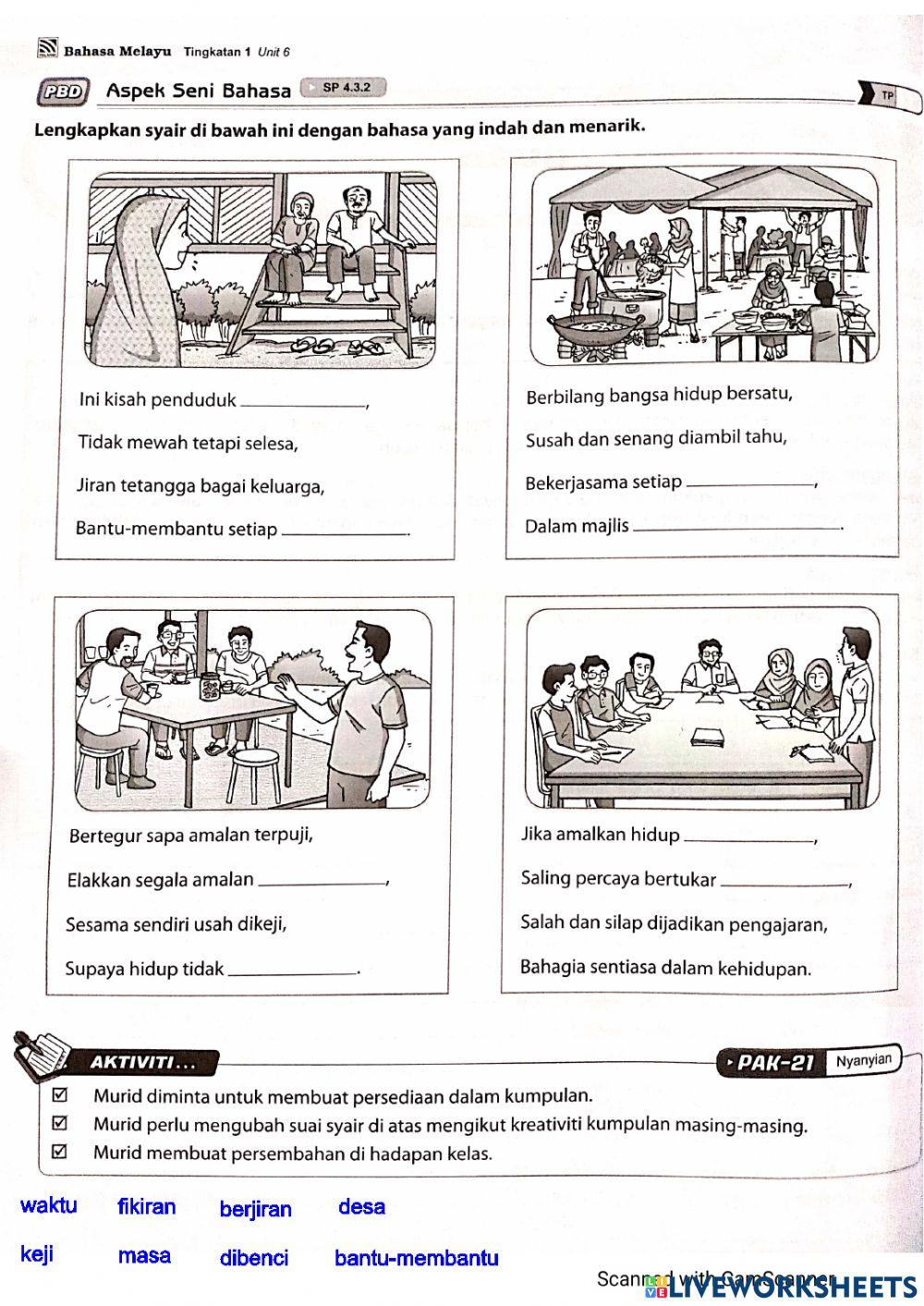 Bahasa melayu tingkatan 1