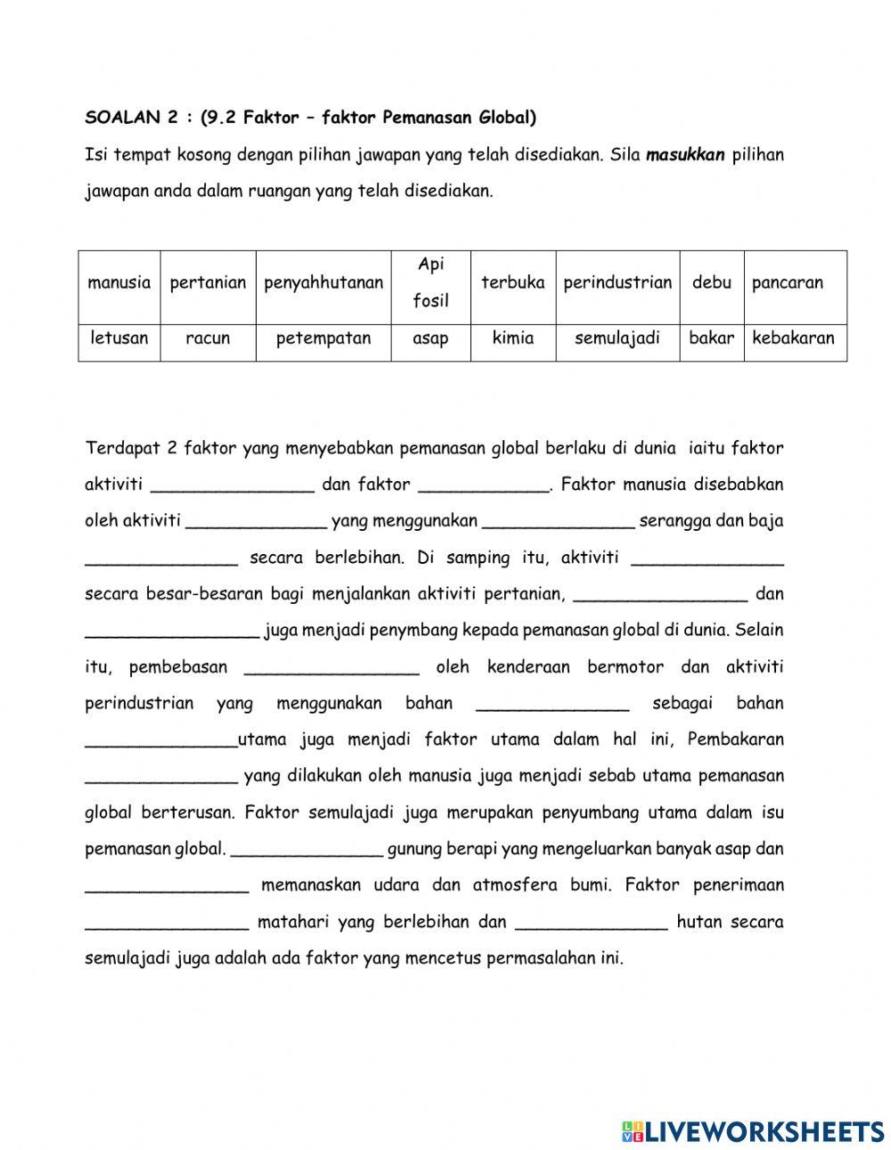 Bab 9: pemanasan global