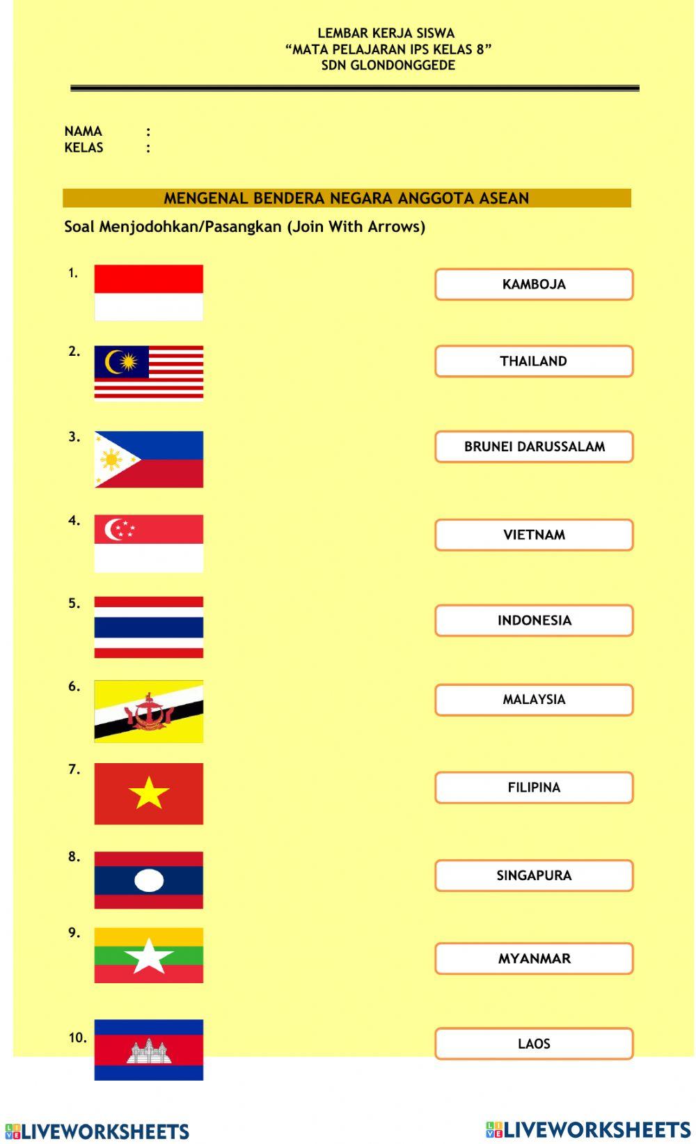 Menjodohkan Bendera Negada Asean