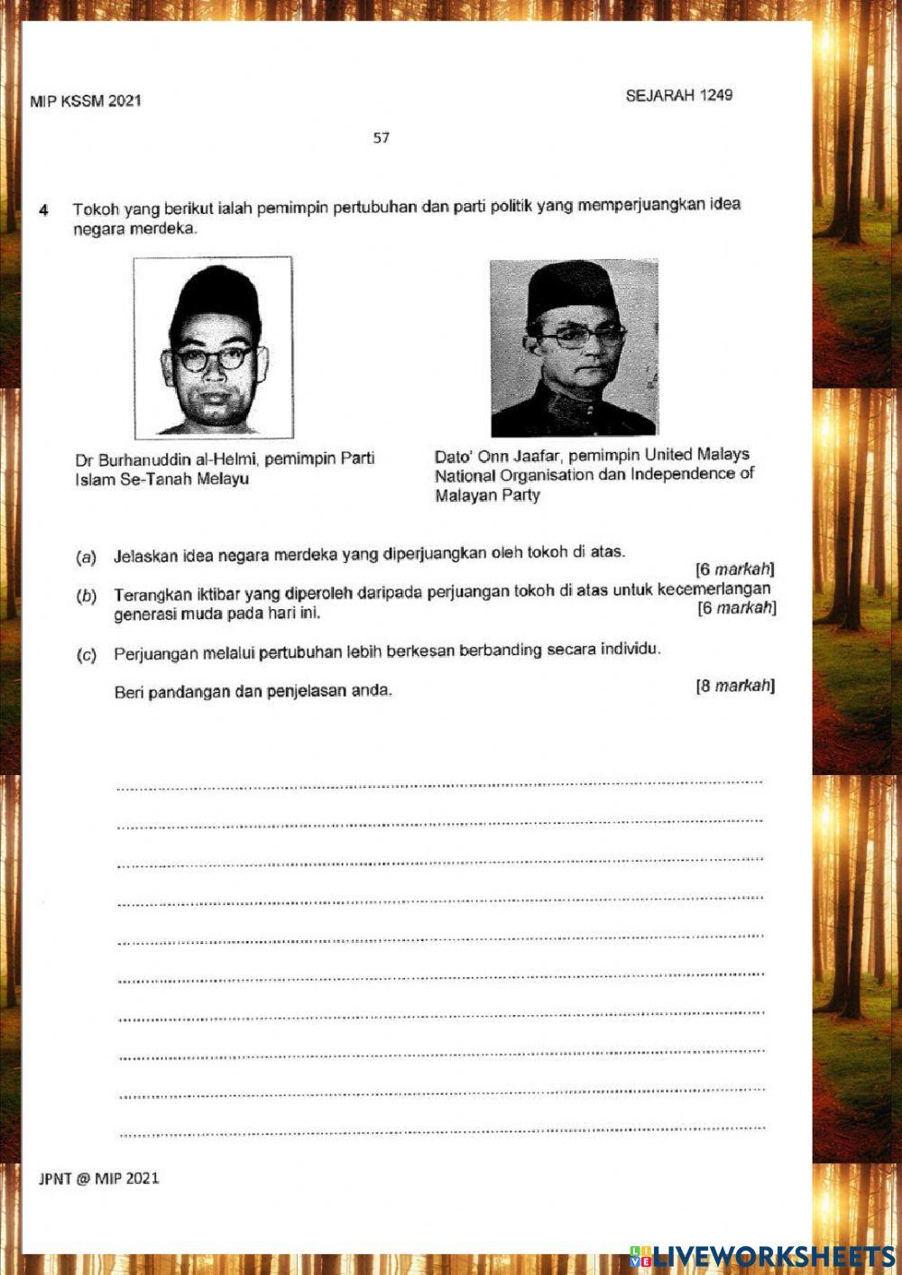 Bab 7 usaha ke arah kemerdekaan