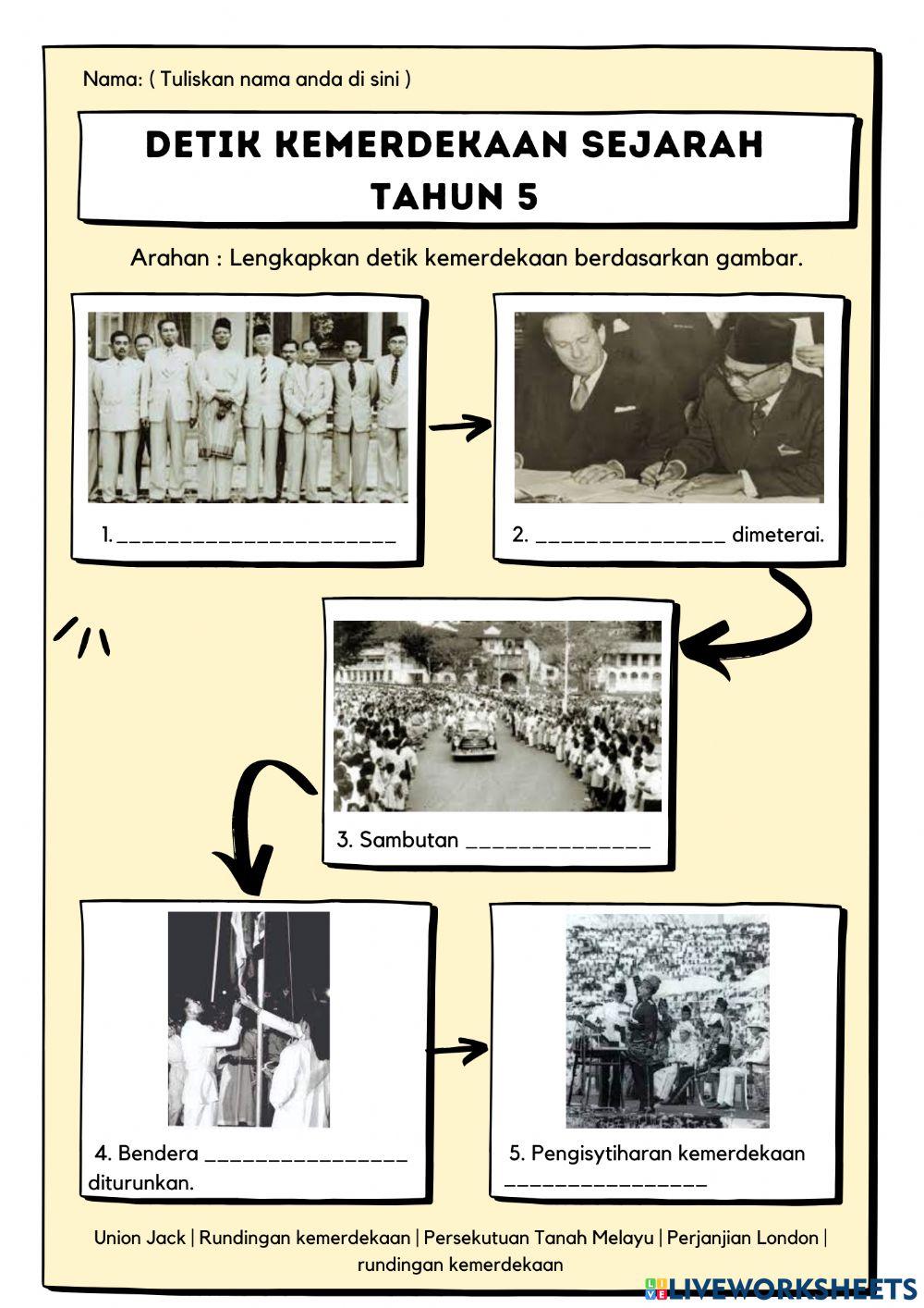 Detik Kemerdekaan Sejarah Tahun 5