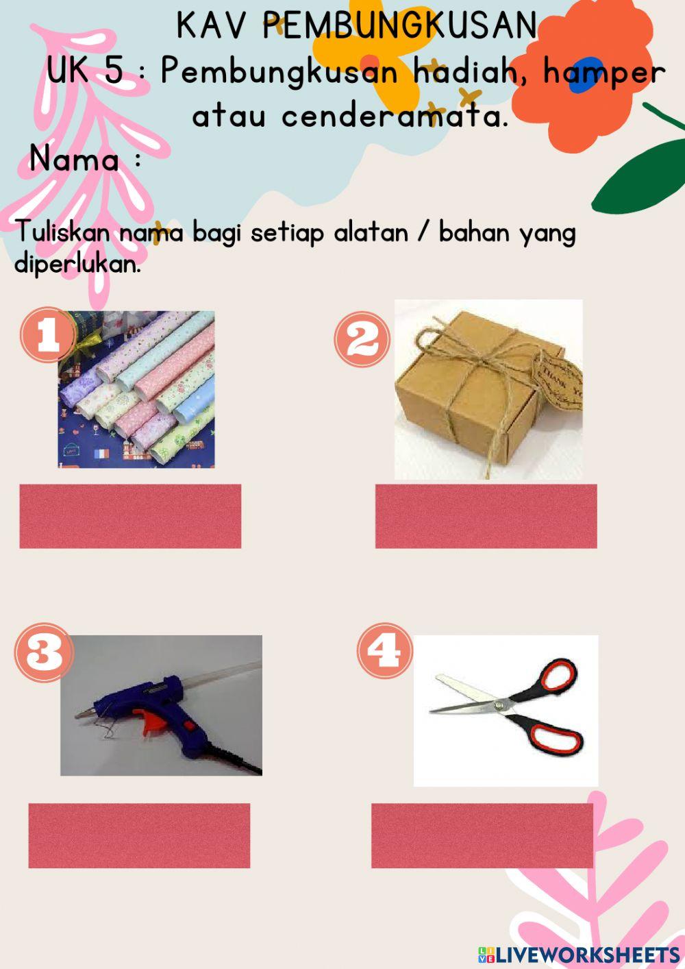 UK 5 Pembungkusan hadiah, cenderamata & hamper