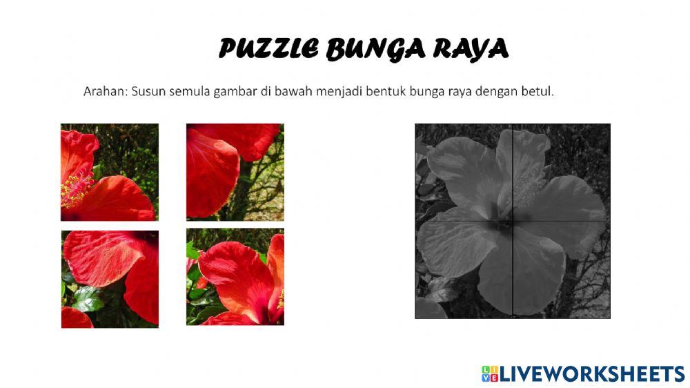 Puzzle Bunga Raya