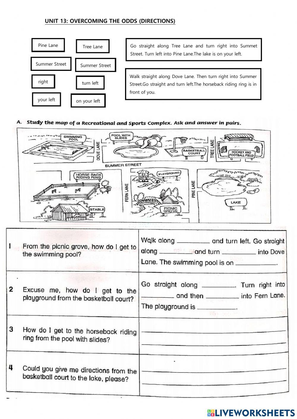Overcoming the odds :directions