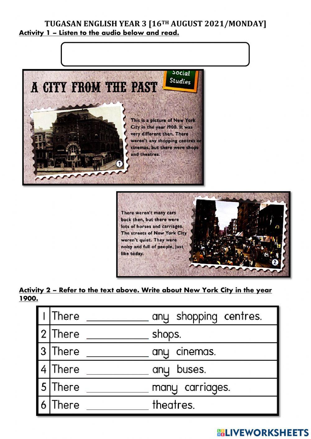 Get Smart Plus 3: Module 8 - A city from the past (Activity 2)