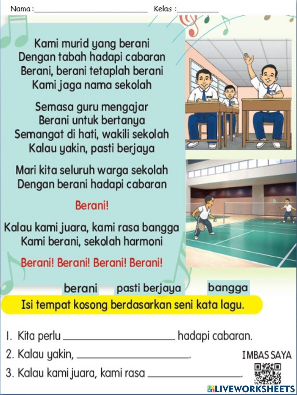 Murid Berani Sekolah Harmoni