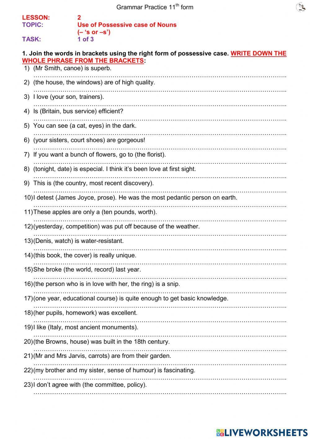 L2 possessive case ex1