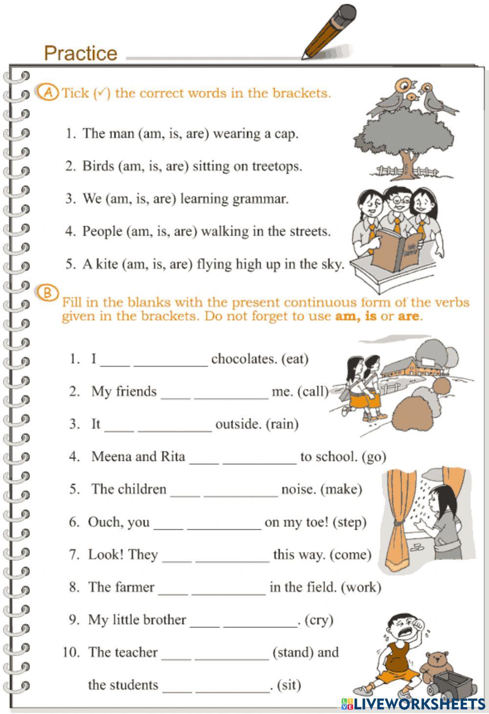 Present continuous tense