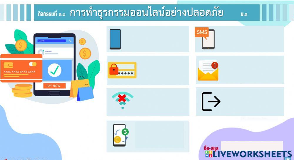 การทำธุรกรรมออนไลน์อย่างปลอดภัย