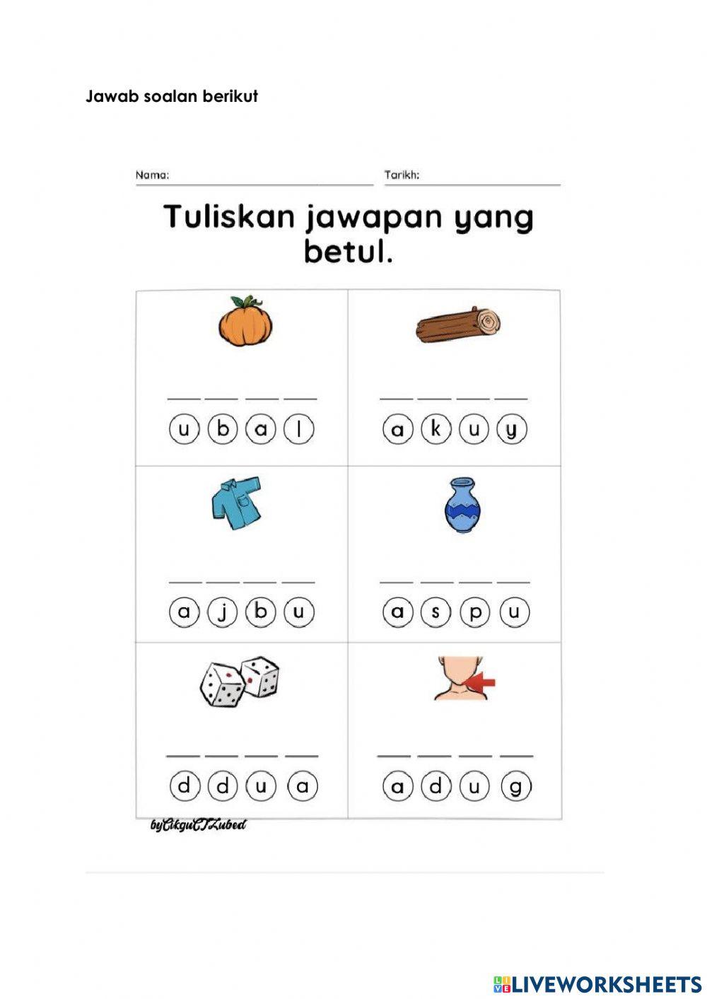 Kemahiran membaca perkataan dan rangkai kata