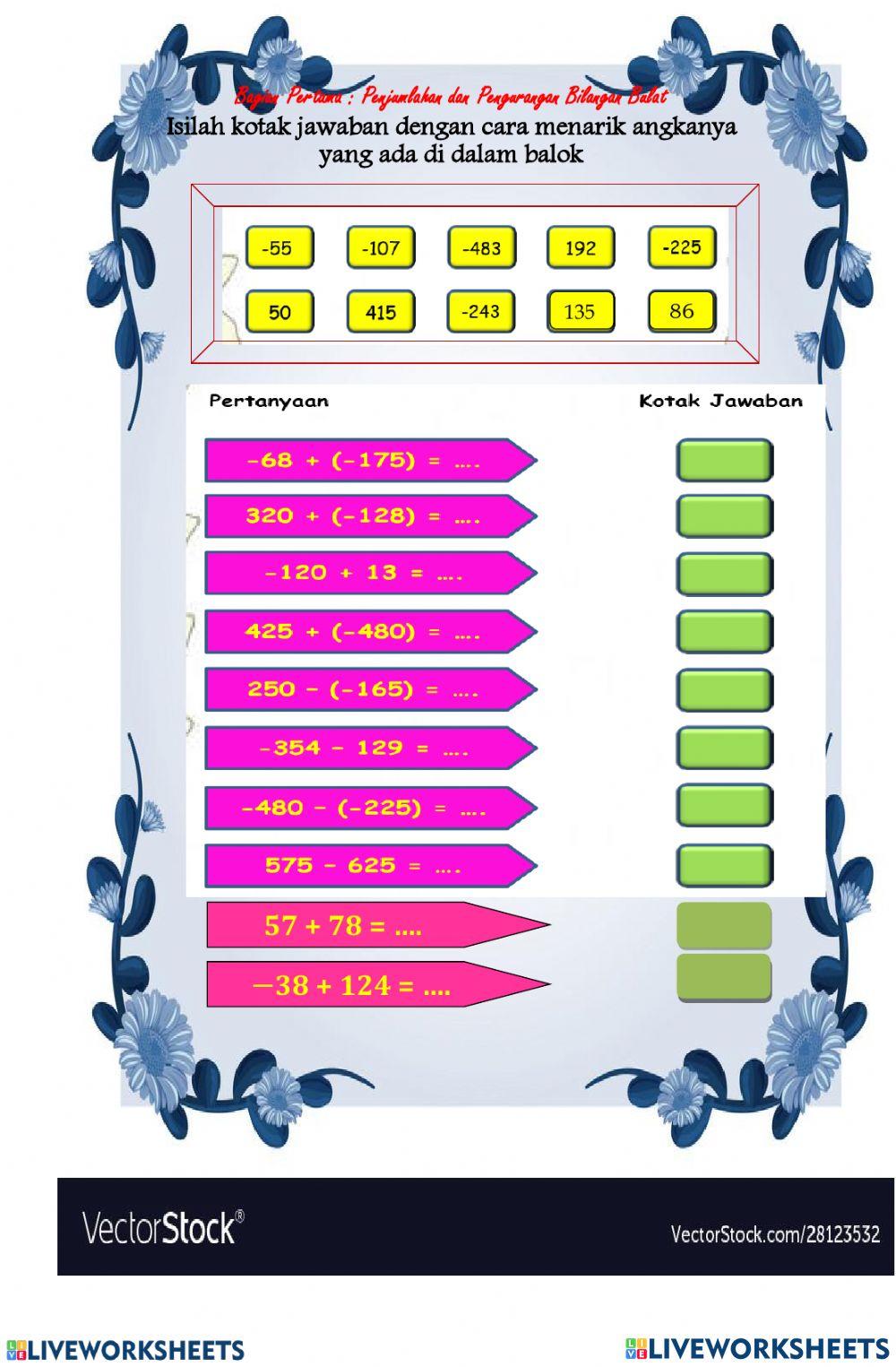 Perkalian dan pembagian BilanganBulat