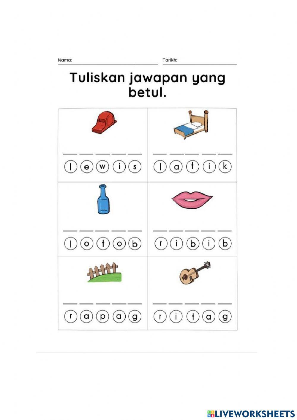 Kemahiran membaca perkataan dan rangkai kata