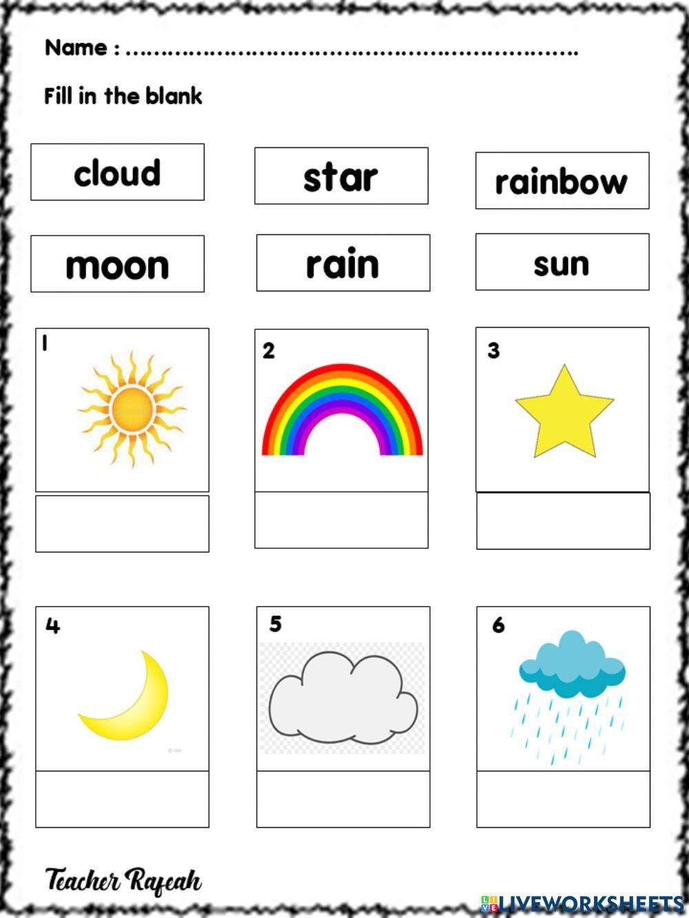 Enviroment fill in the blank