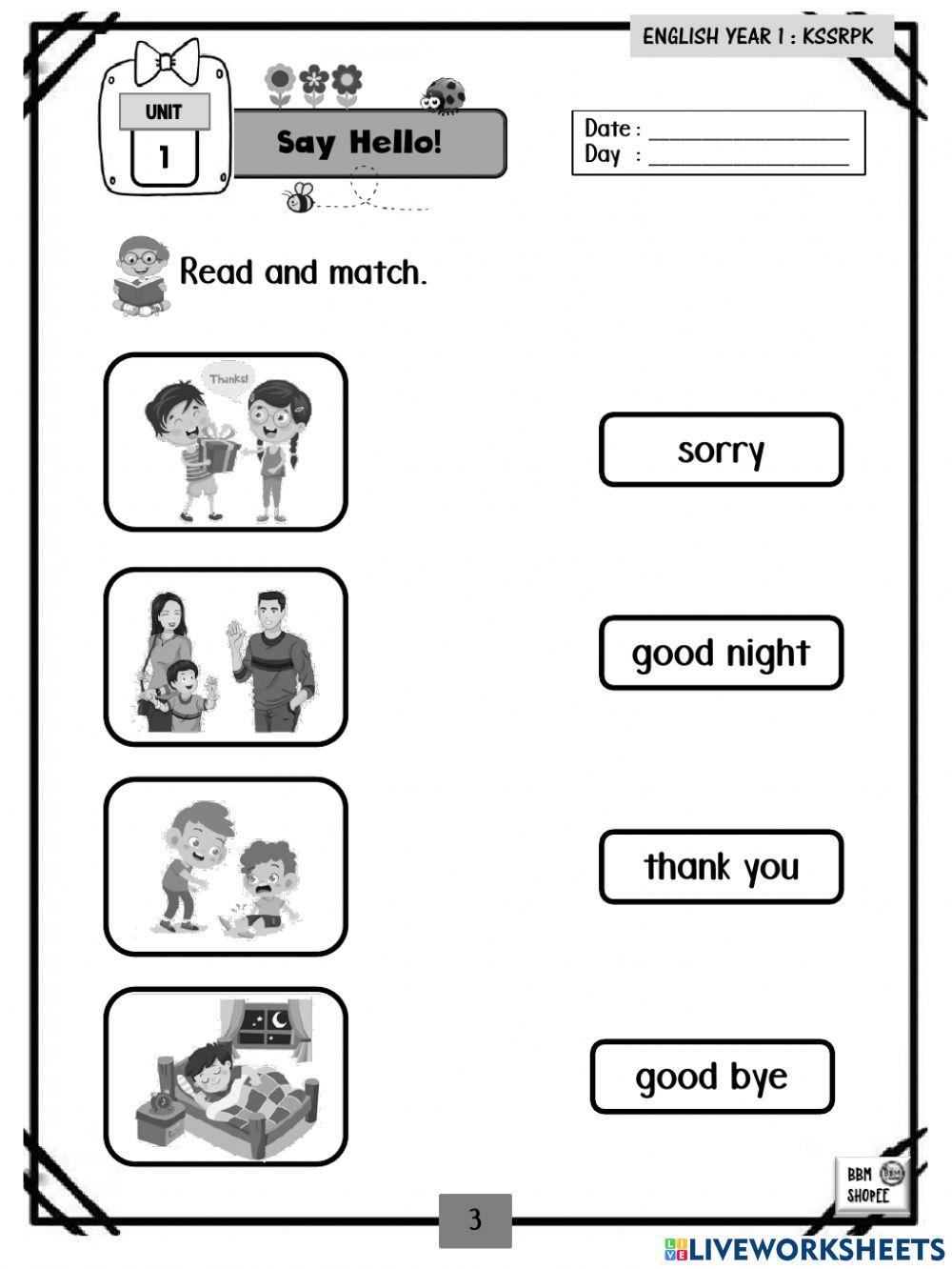 Speaking and Listening