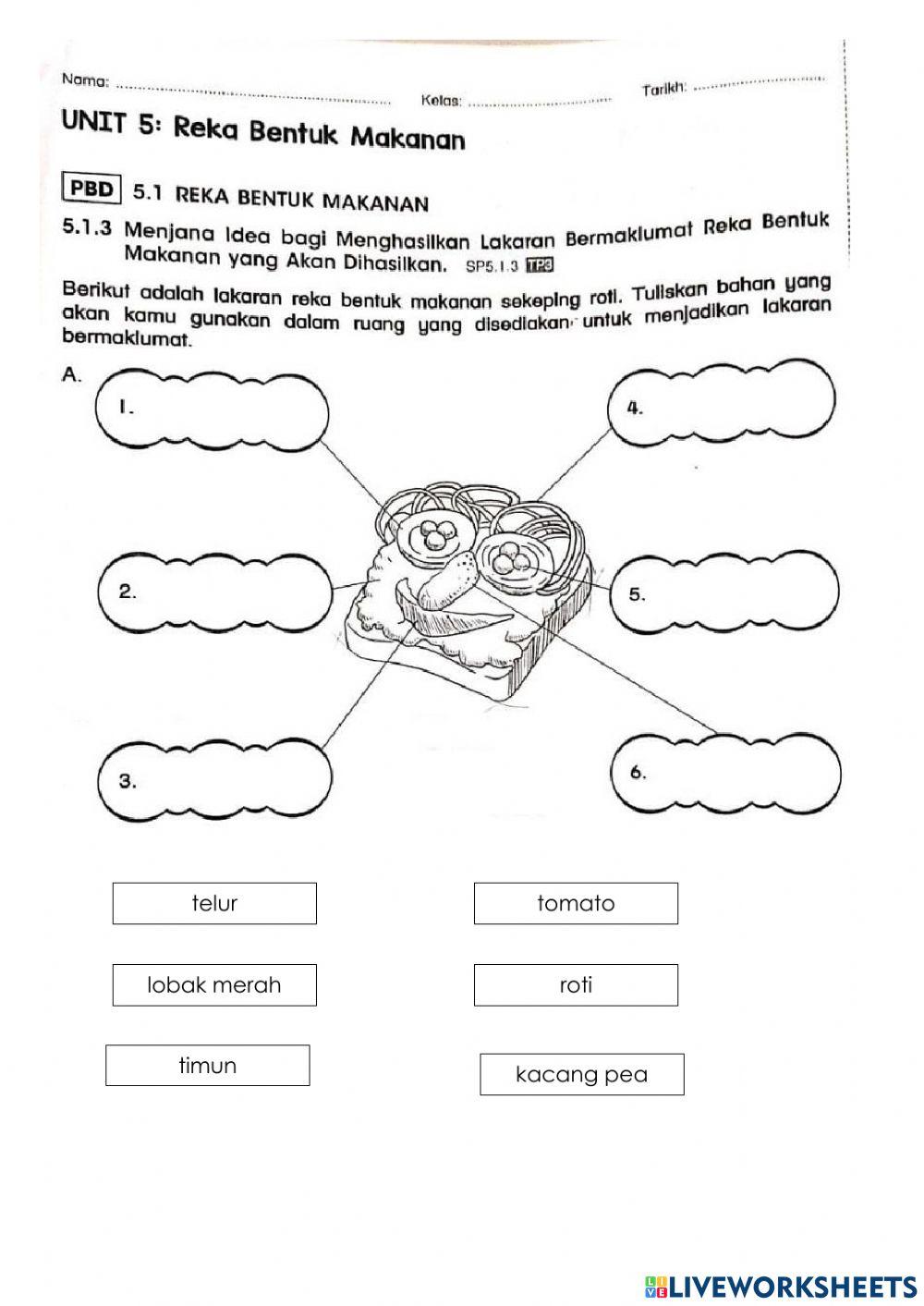 RBT TAHUN 4-Reka Bentuk Makanan