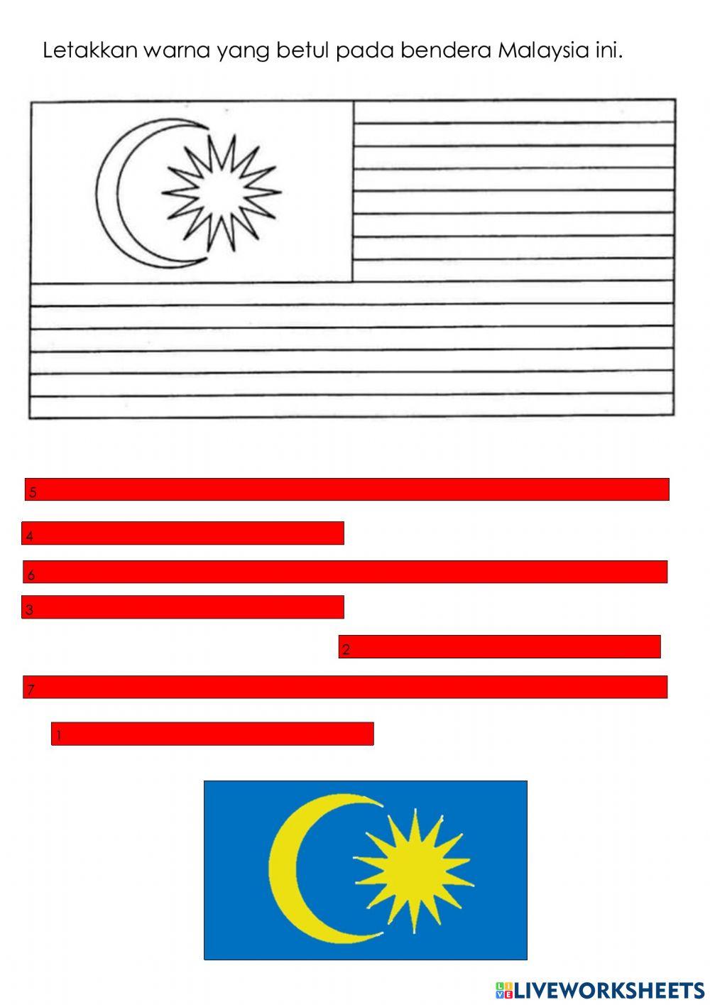 Warna bendera malaysia