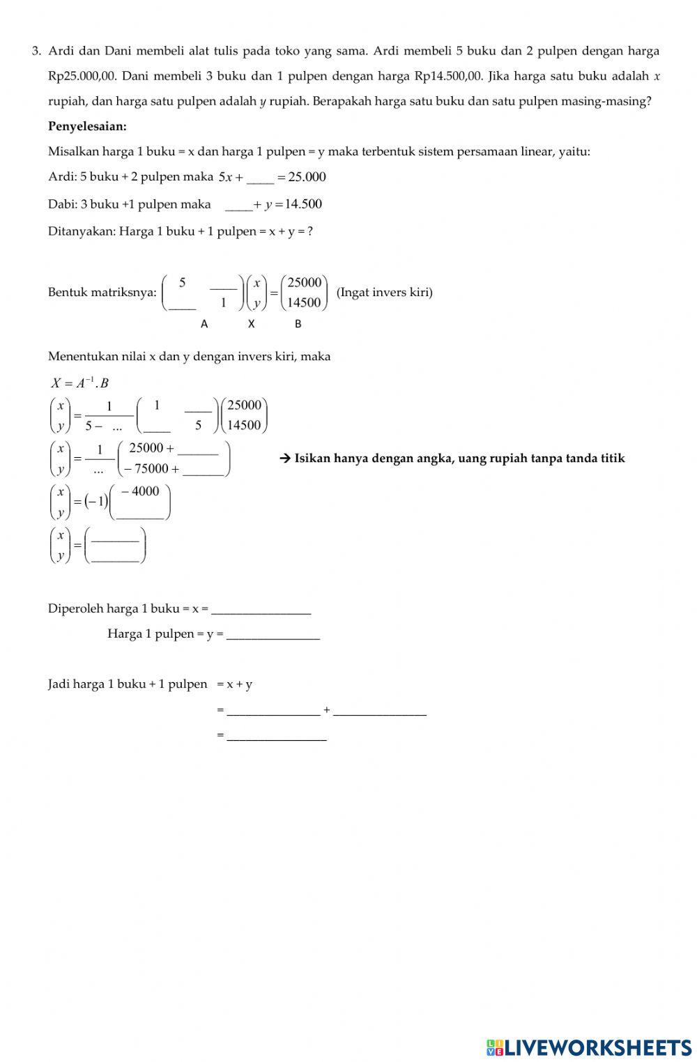 LKPD Matriks (5) LKPD Matriks (5)