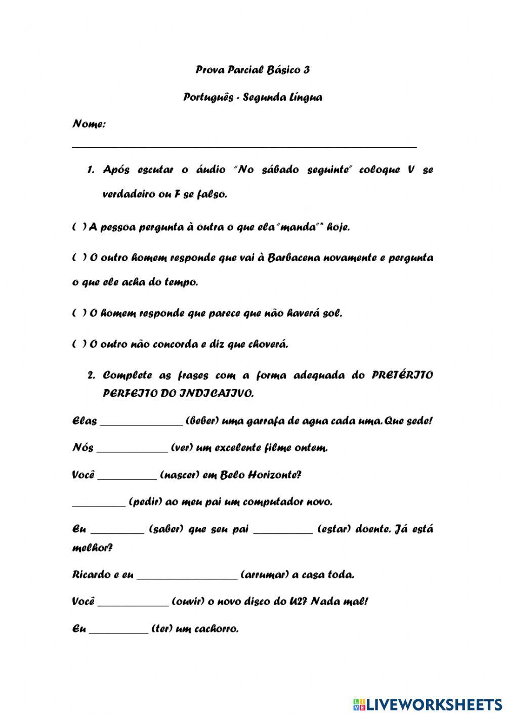 Prova Parcial Básico