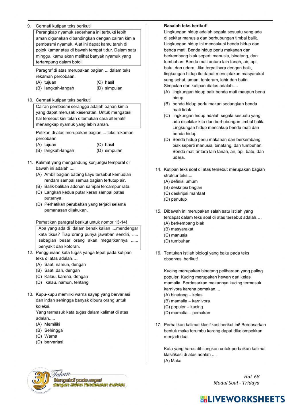 Review teks laporan percobaan
