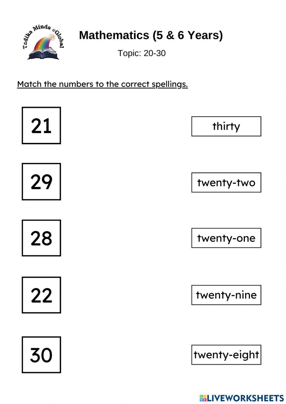 5 & 6 Years: Mathematics (Numbers)