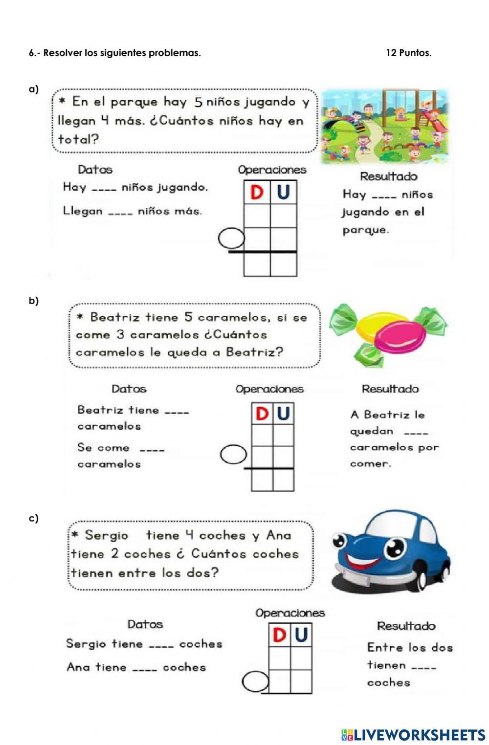 Evaluación Matemática Agosto