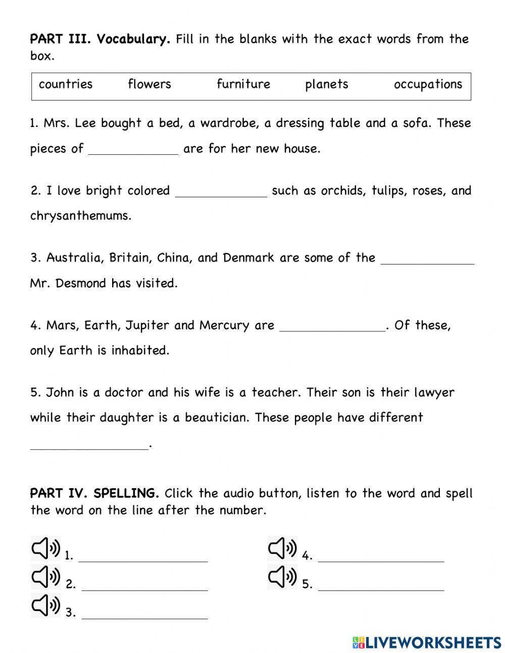 Assessment Test - English 3 SY 2021-2022