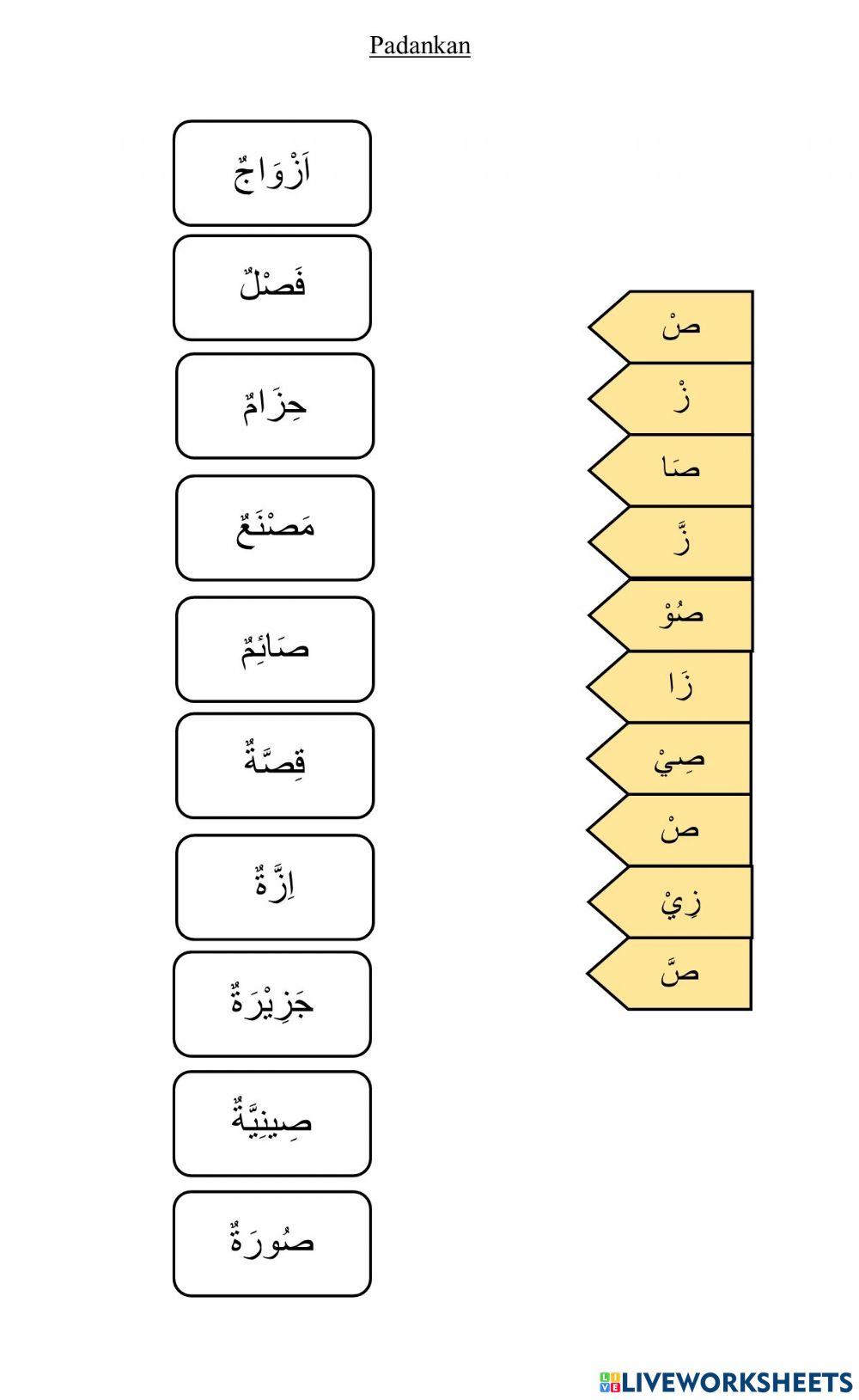 Bahasa Arab Tahun 3 ملابسي الجميل (ز&ص)