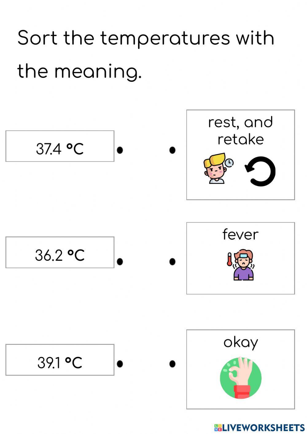 Thermometer and Weighing Scale recap