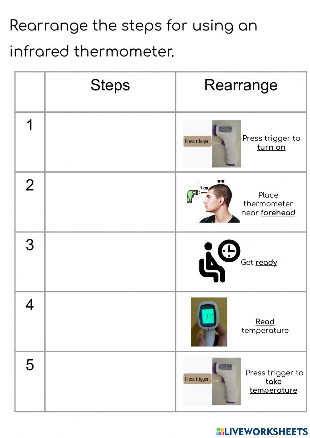 Thermometer and Weighing Scale recap