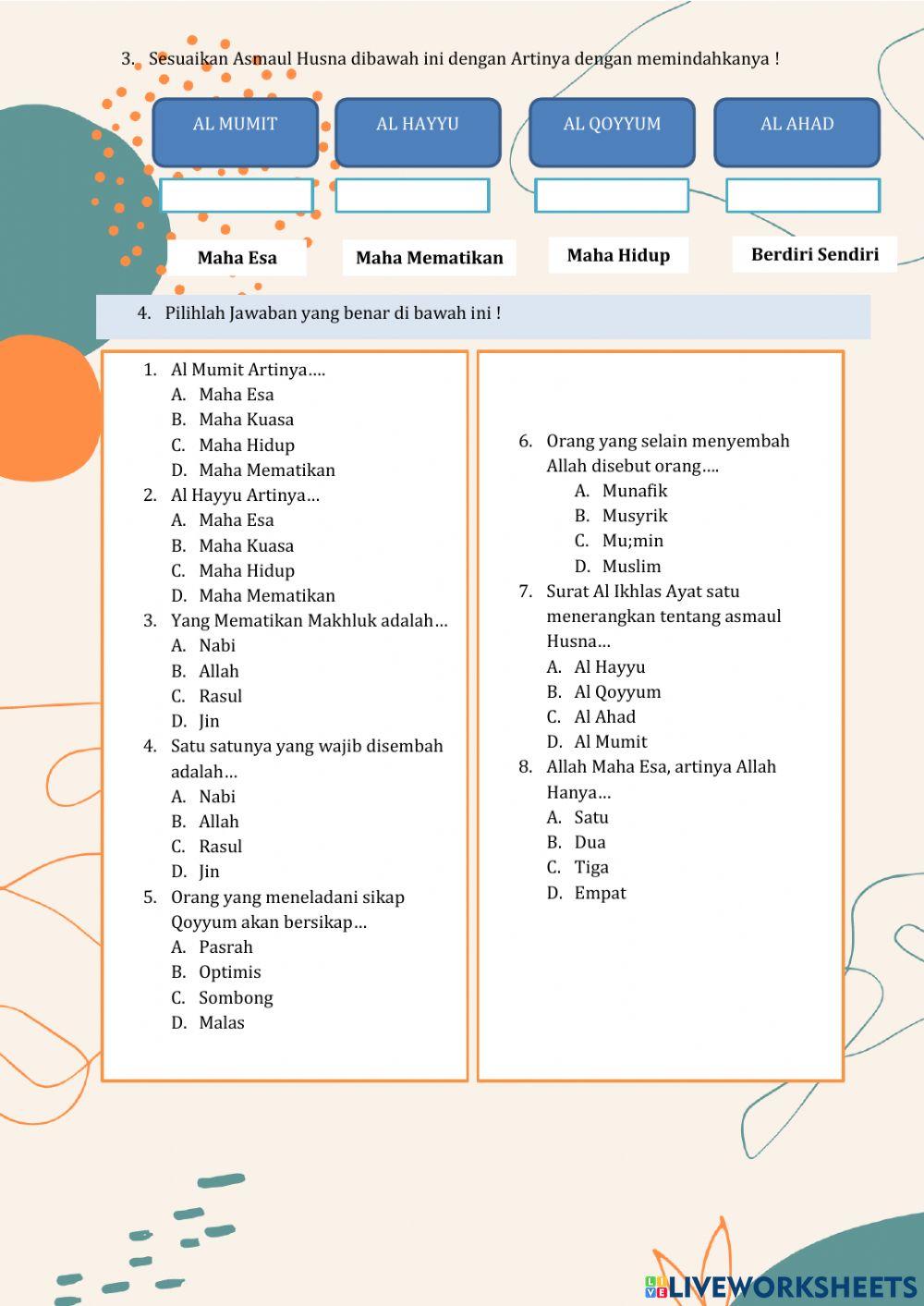 PAI KELAS 5 Bab 1 & 2