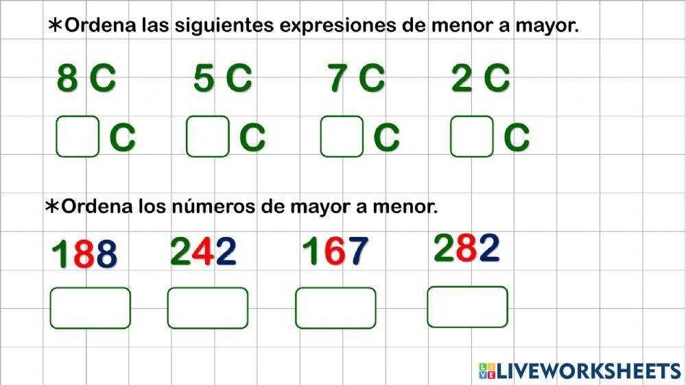 Comparación y Orden