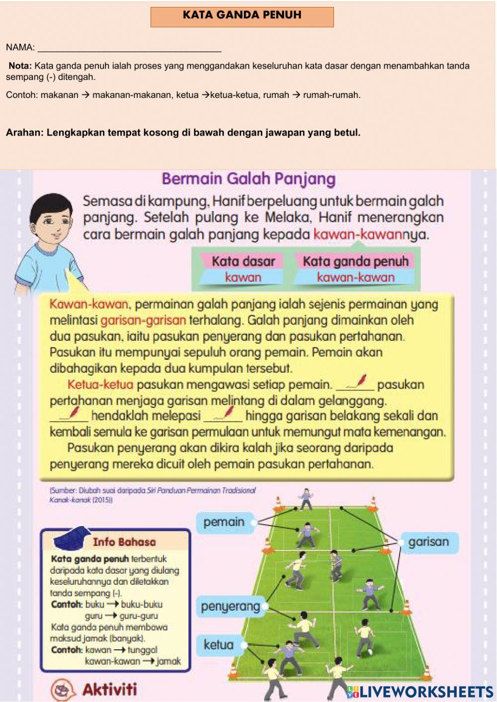 Tajuk: Bermain Galah Panjang (BM Tahun 3)