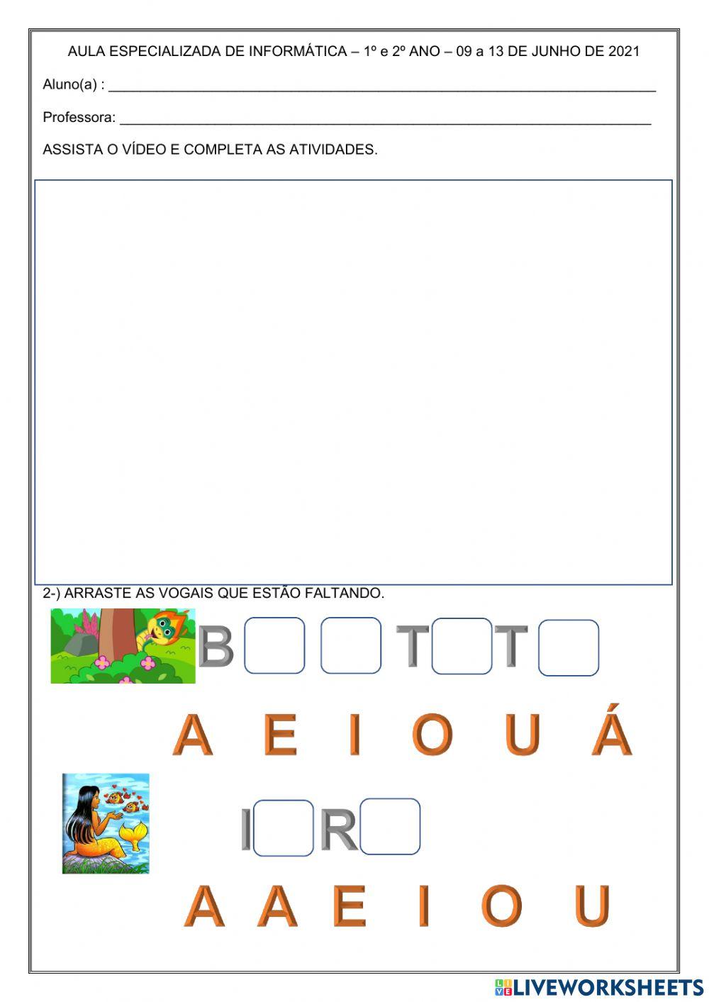 Folclore 1º e 2º Ano