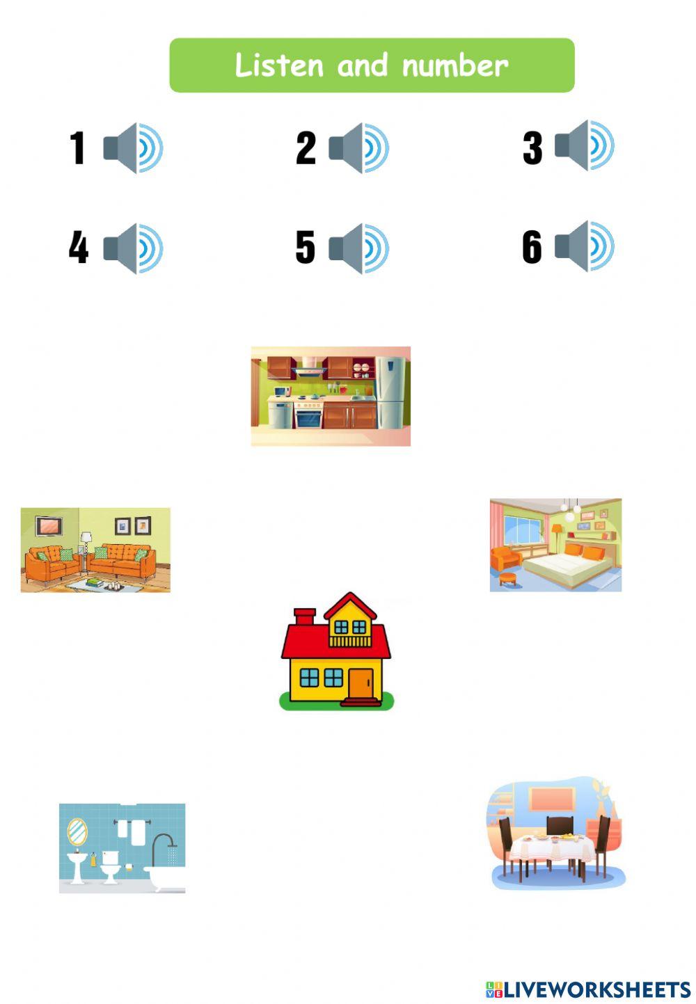 WS: Rooms in a house