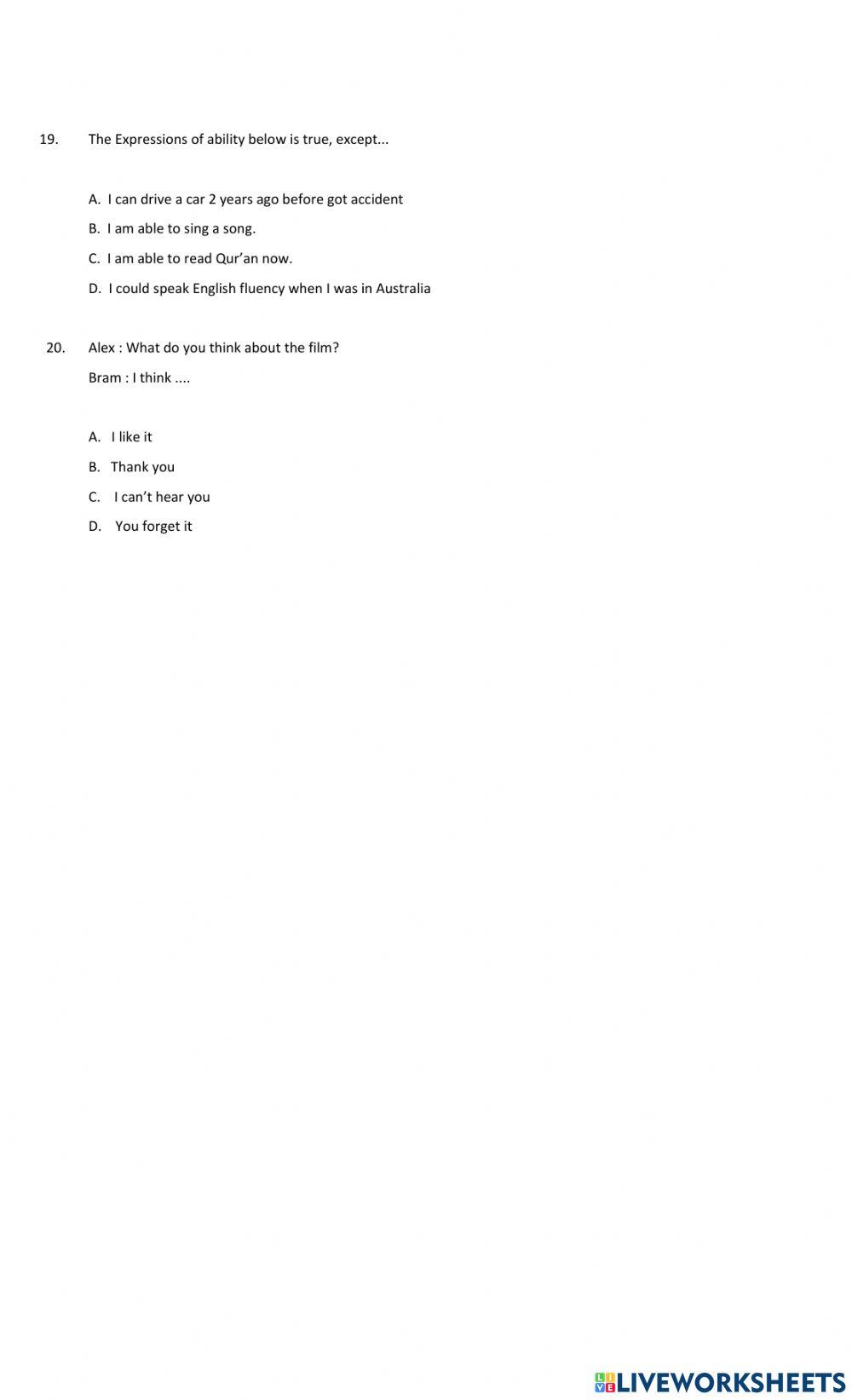 Remedial UH 1 kelas 8