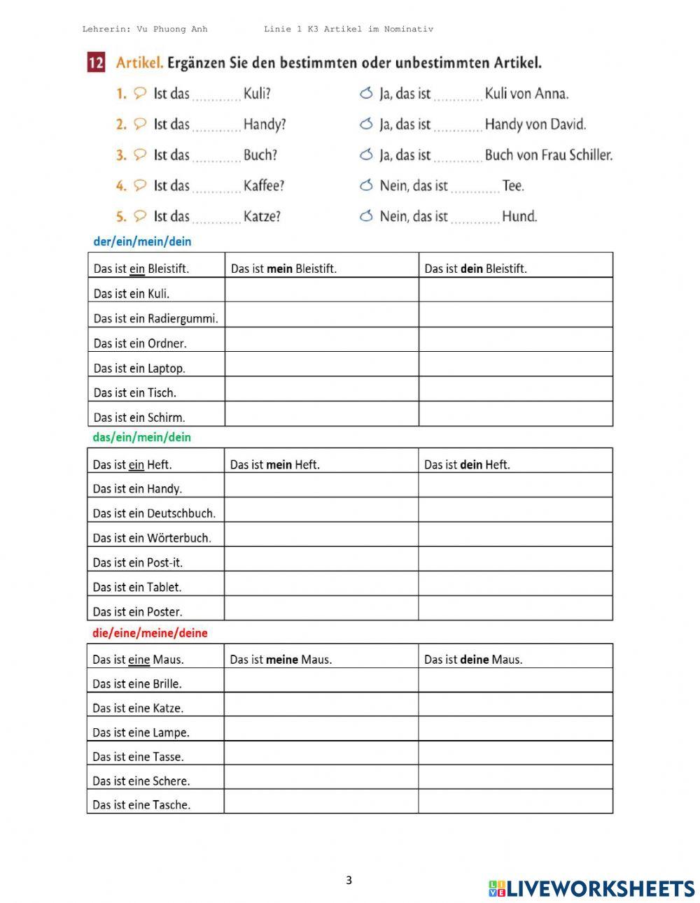 Linie1 a1 K3 Artikel