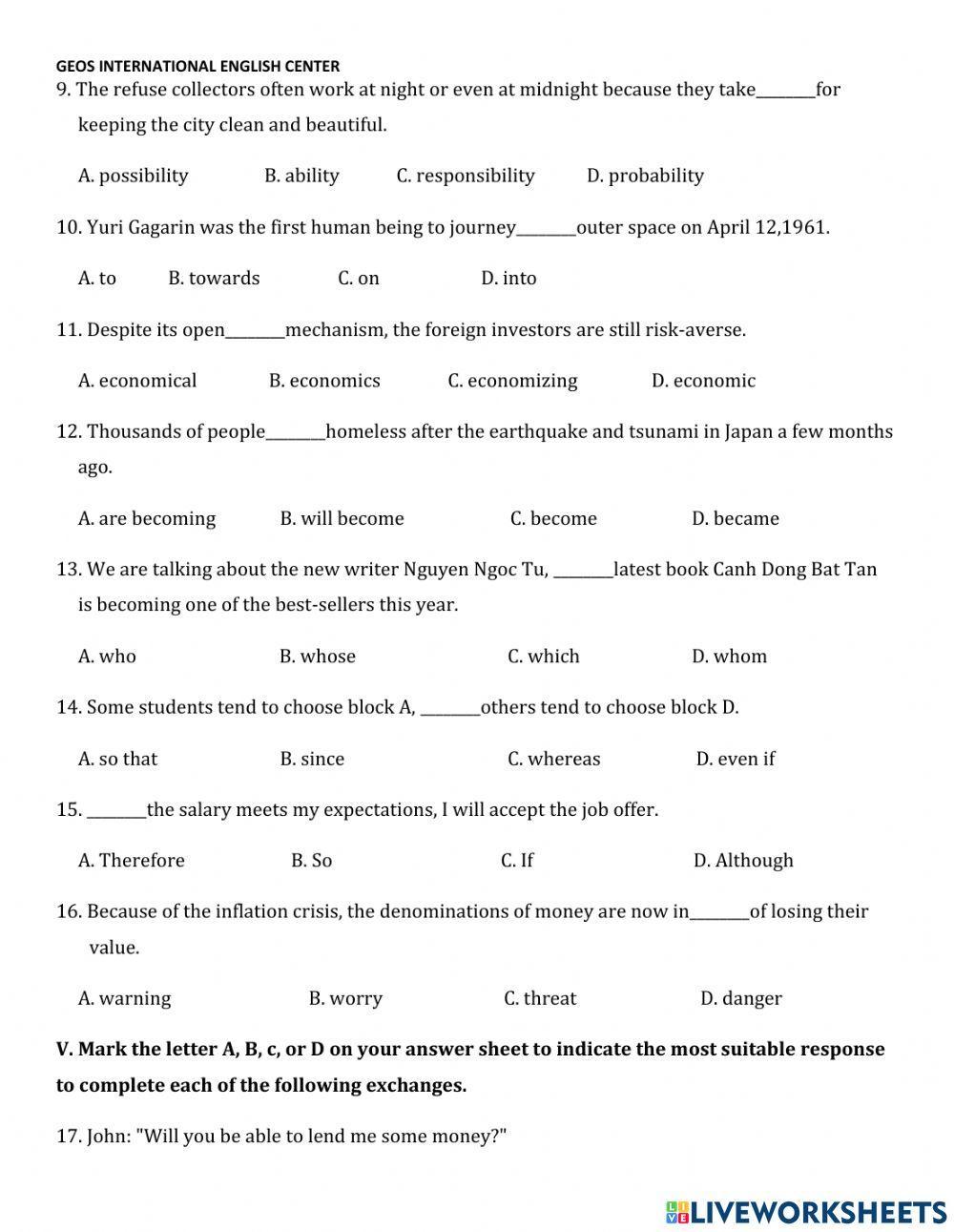 Đề luyện thi vào 10 số 4