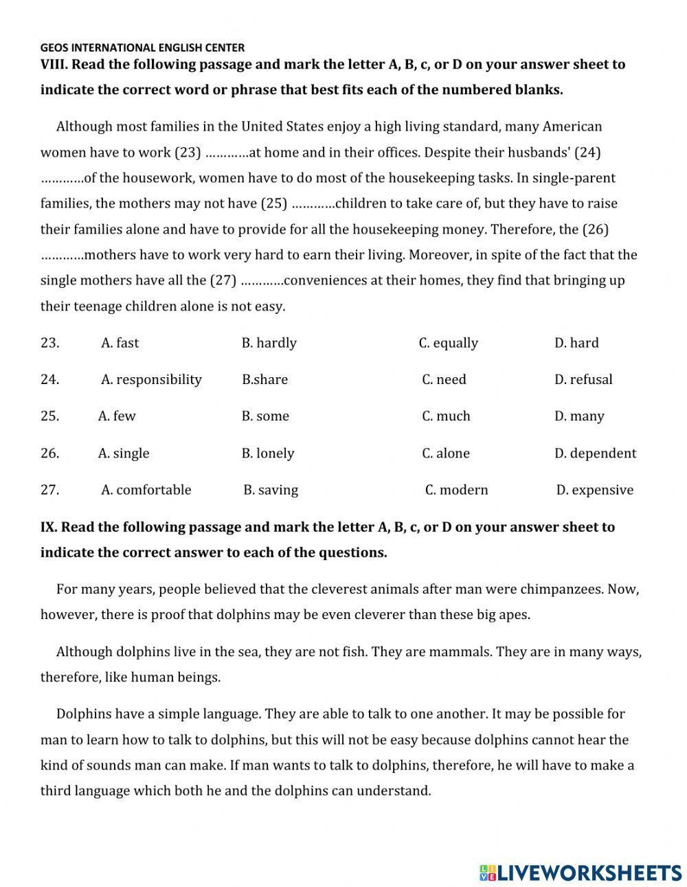 Đề luyện thi vào 10 số 4