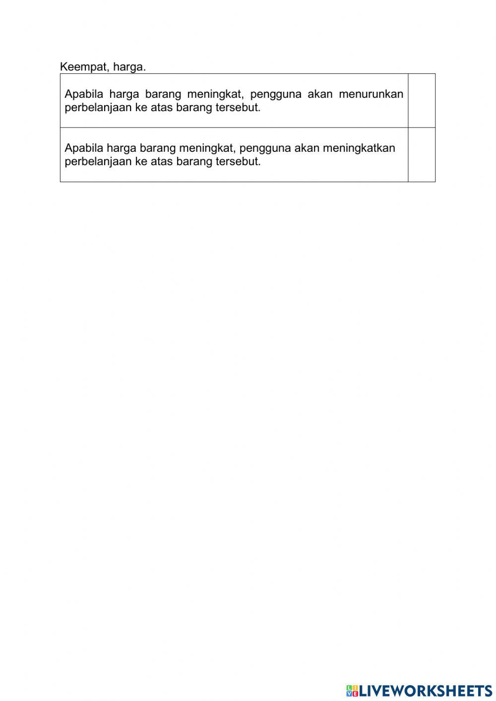 3.3.5 faktor yang mempengaruhi corak perbelanjaan pengguna