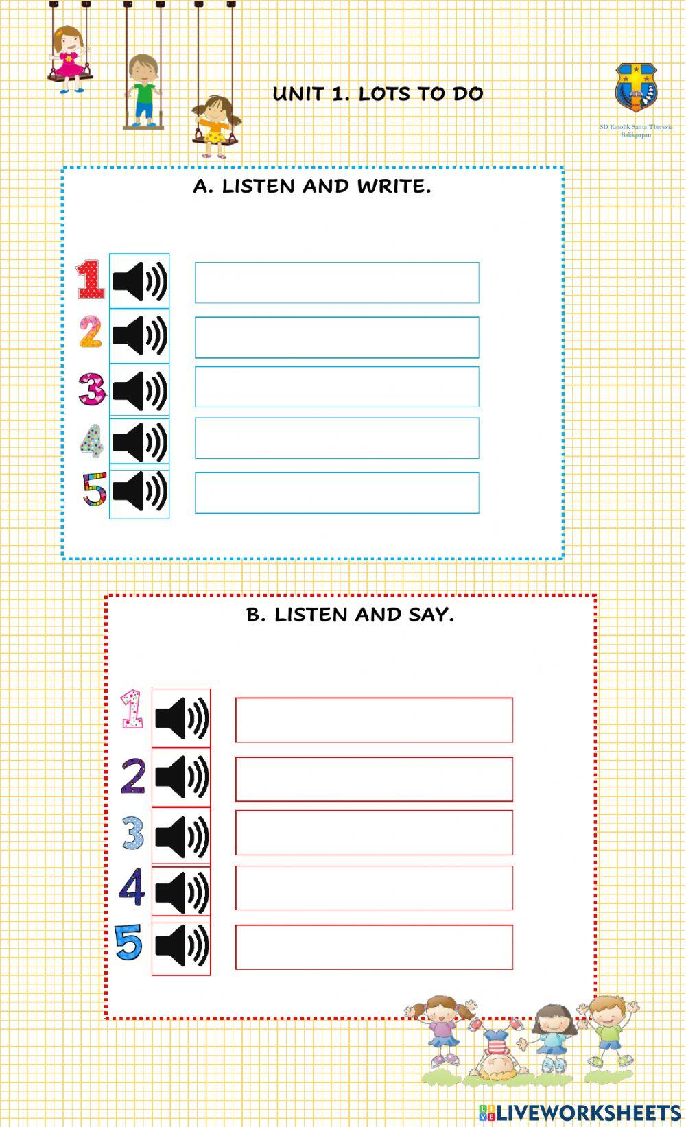 Listening & Speaking Activities