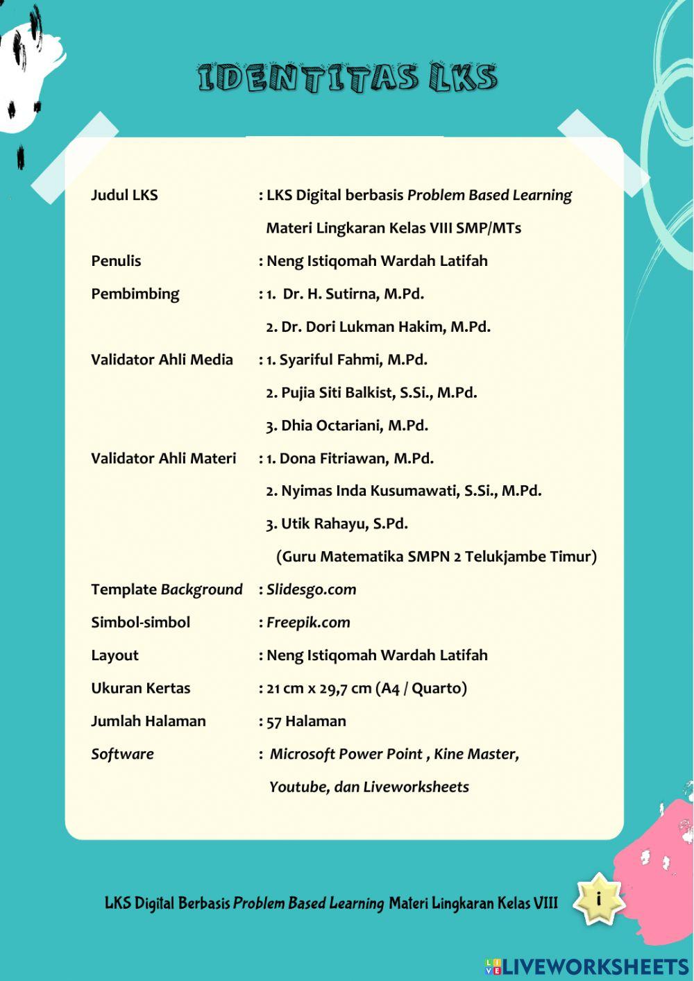 LKS Lingkaran - Bagian Pendahuluan
