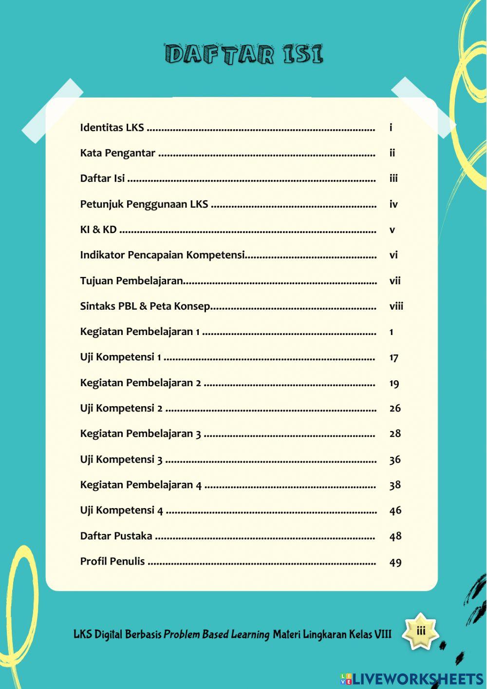 LKS Lingkaran - Bagian Pendahuluan