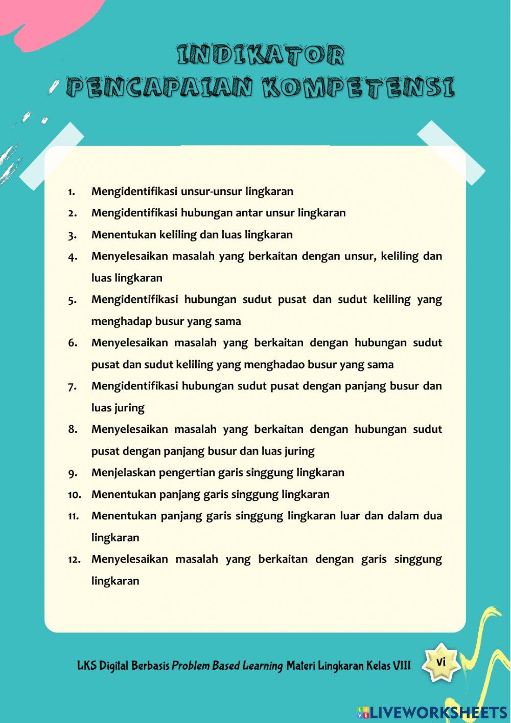 LKS Lingkaran - Bagian Pendahuluan