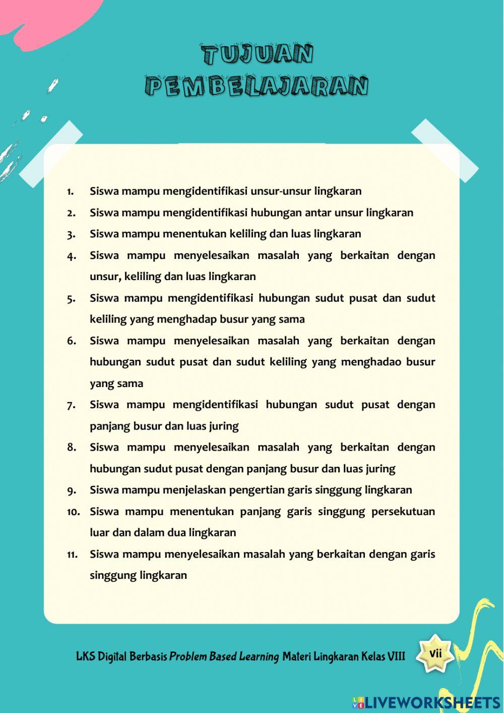 LKS Lingkaran - Bagian Pendahuluan