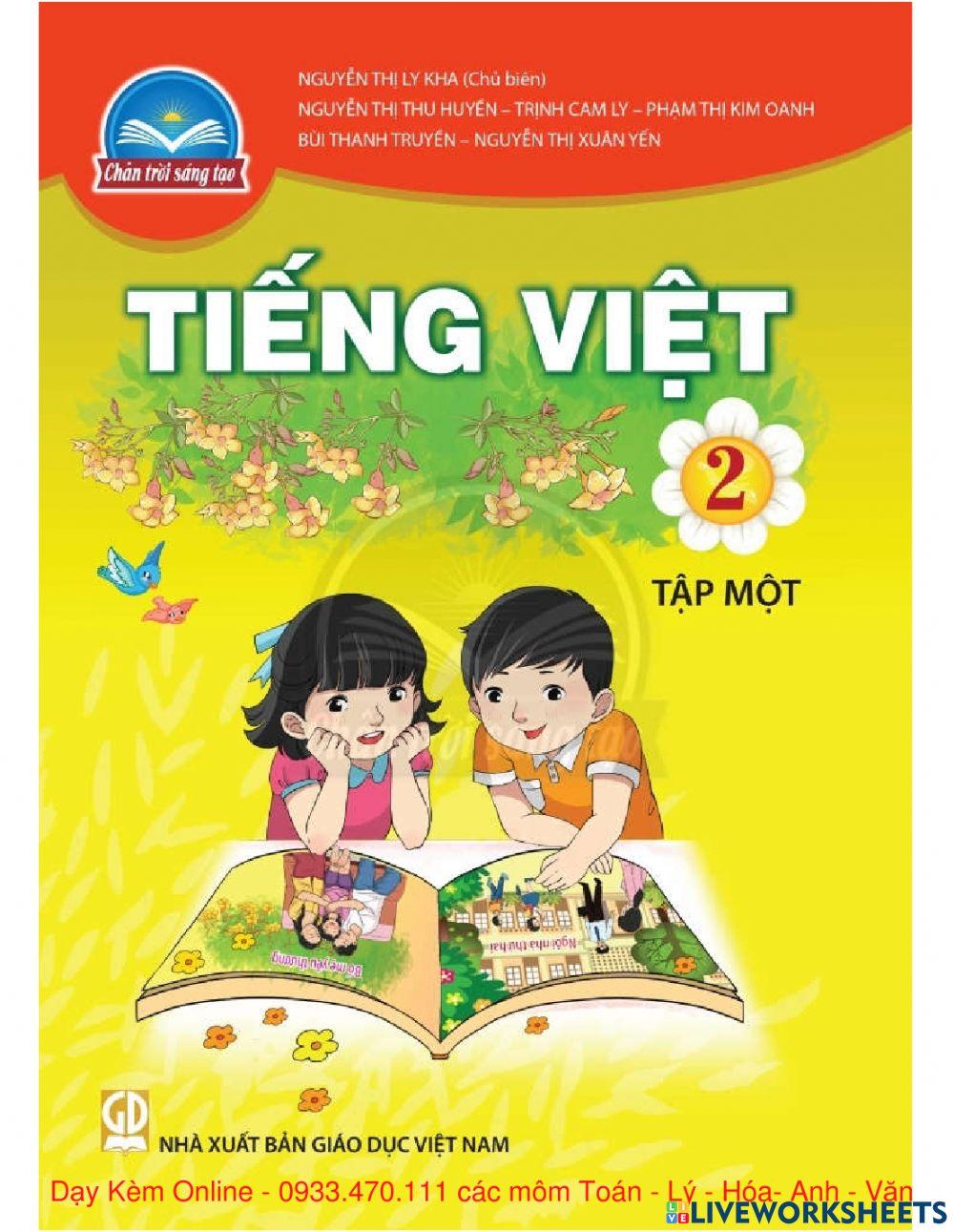 Tiếng Việt 2 - Tập 1 - Chân Trời Sáng Tạo