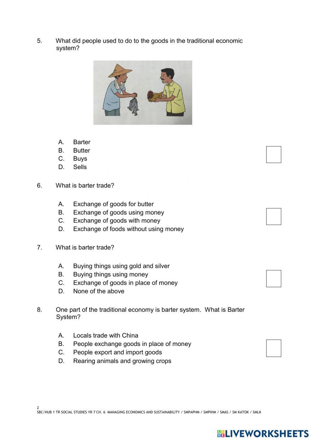 YEAR 7 CHAPTER 6 SECTION A SOCIAL STUDIES 