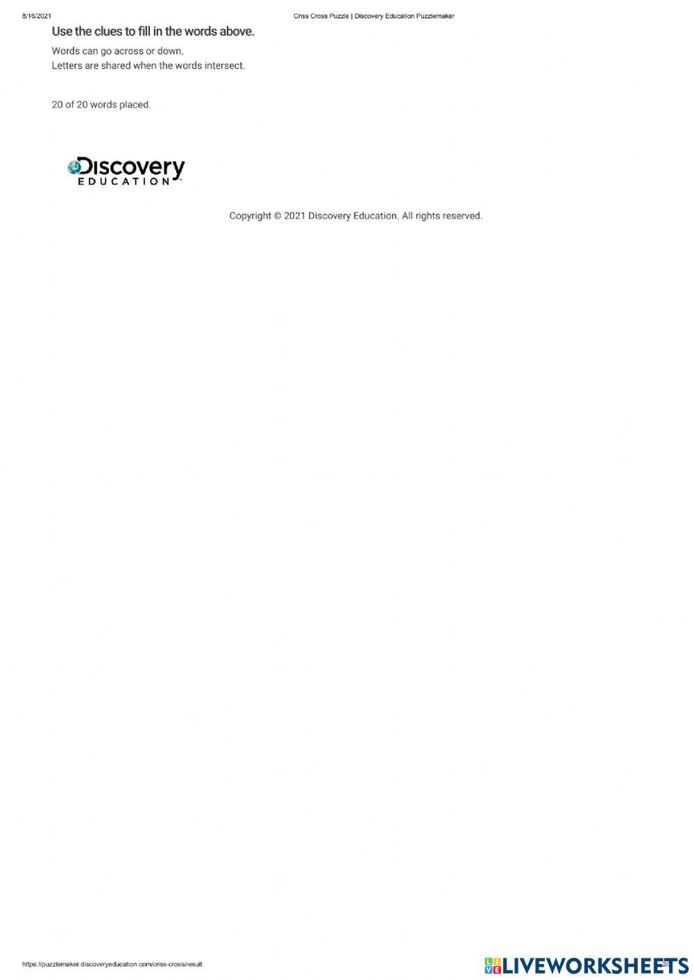 IPS Crossword Puzzle